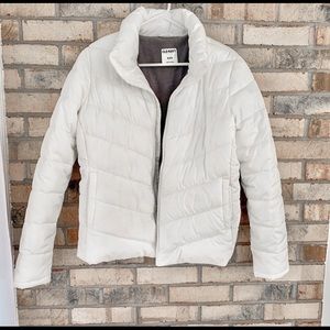 Old Navy White Puffer Jacket